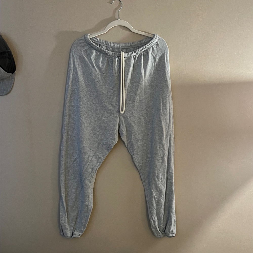Offline Gray Drawstring Jogger Fleece Pants